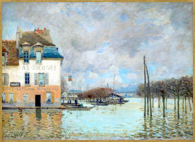 Alfred Sisley Inondation &agrave; Port Marly