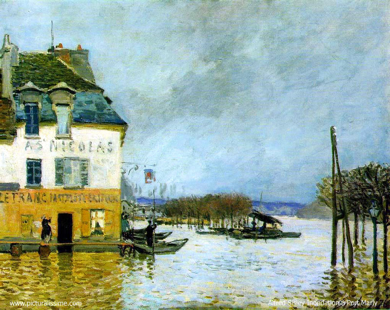 Alfred Sisley Inondation à Port Marly