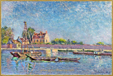 Alfred Sisley L'�cluse de Saint-Mamm�s