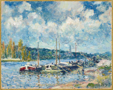 Alfred Sisley La Seine &agrave; Bougival 2
