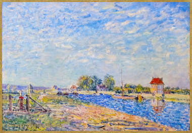 Alfred Sisley Le canal du Loing