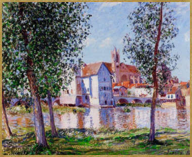 Alfred Sisley Moret sur Loing 1888