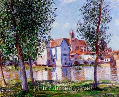 Alfred Sisley Moret sur Loing 1888