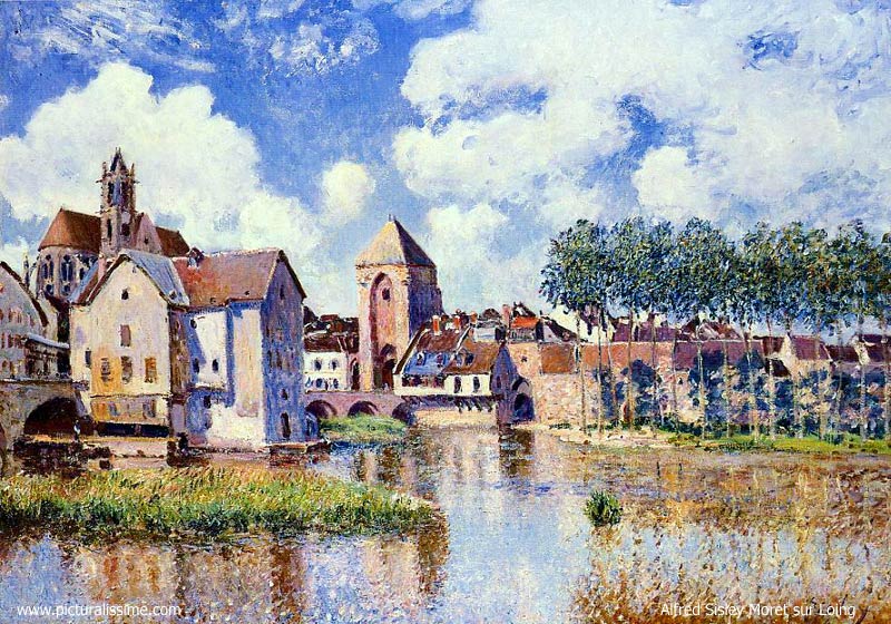 Copie Reproduction de Sisley Moret sur Loing