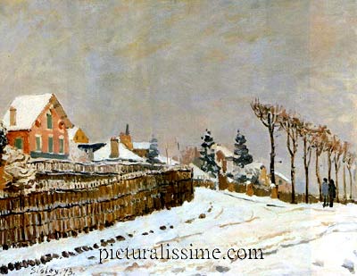 Alfred Sisley Neige etagrave; Louveciennes 1873