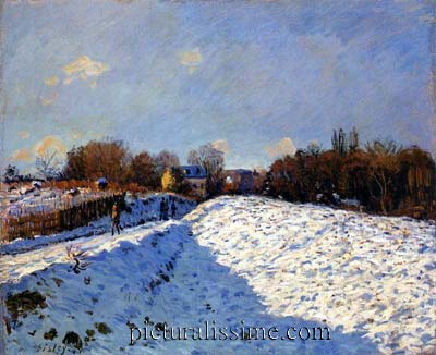 Alfred Sisley neige etagrave; argenteuil