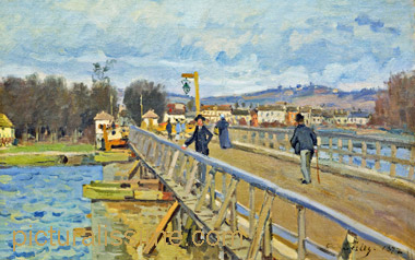 Alfred Sisley la Passerelle à Argenteuil