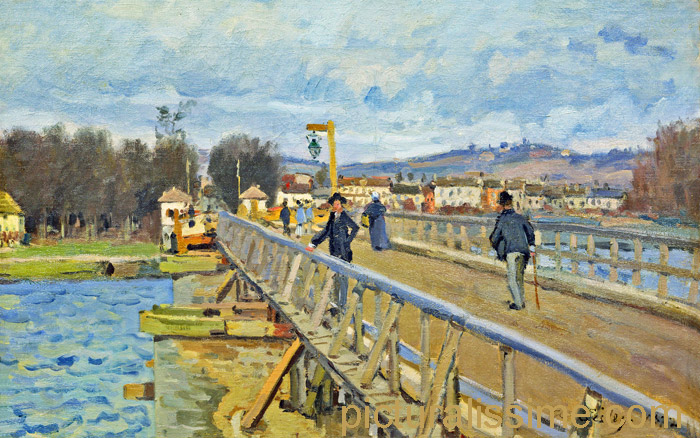 Alfred Sisley la Passerelle à Argenteuil