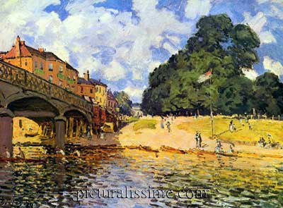 Alfred Sisley le Pont de Hampton Court