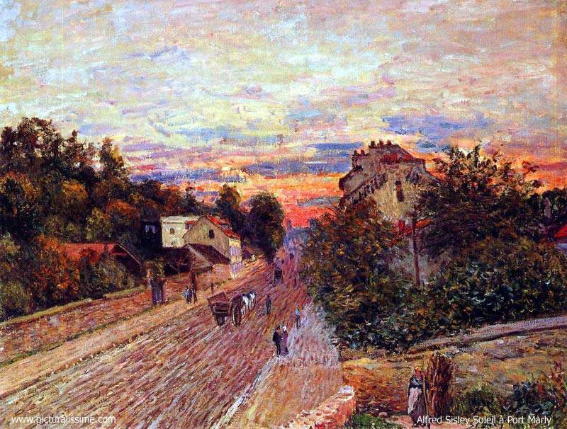 Copie Reproduction de Sisley Soleil etagrave; Port Marly