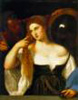 femme au miroir