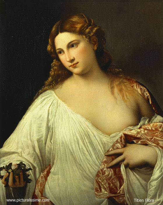 Titien Titian Fleurs ou Flora