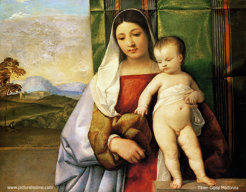 Copie Reproduction Titien Gipsy Madonna