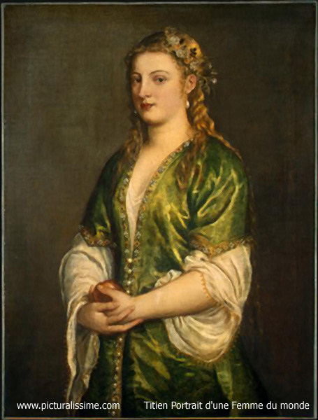 Titien Titian Portrait d'une Femme du monde