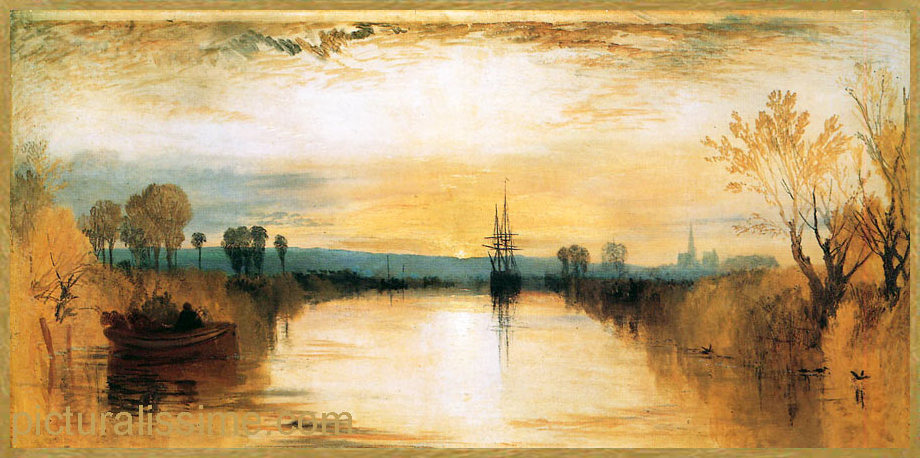 Copie Reproduction Turner le Canal de Chichester