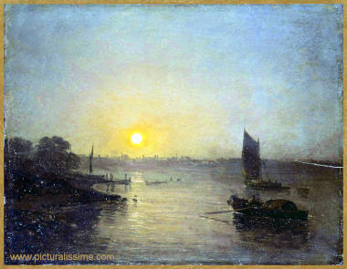 Turner étude de clair de lune etagrave; Millbank