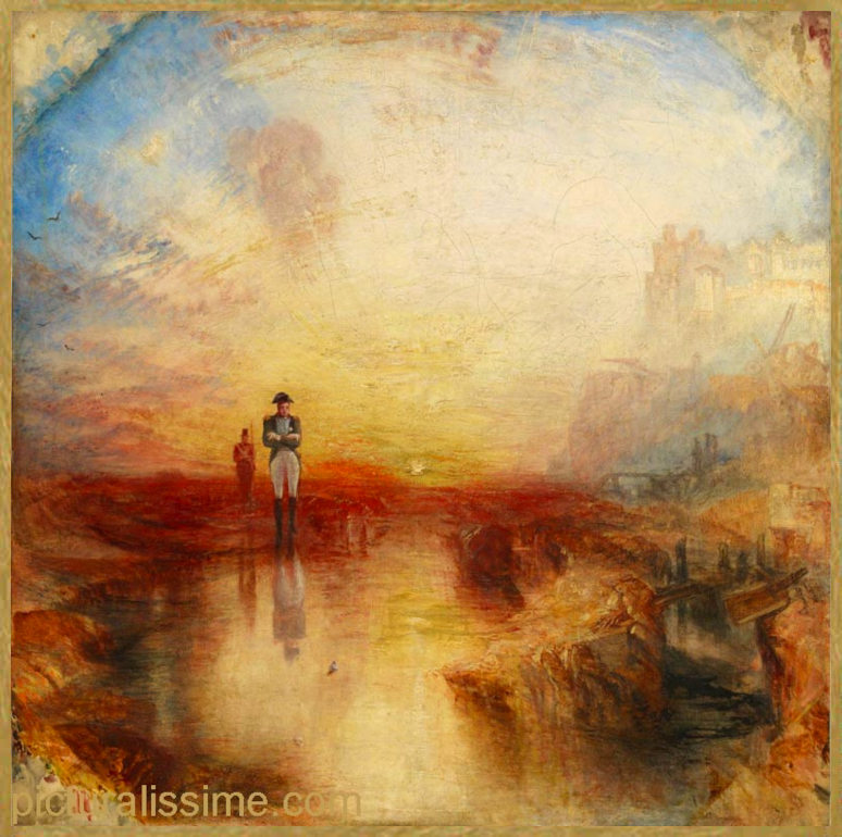 Copie Reproduction Turner la Guerre. l'exilé et l'Arapède