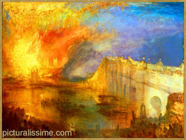 Turner Incendie des Chambres des Lords et des Communes