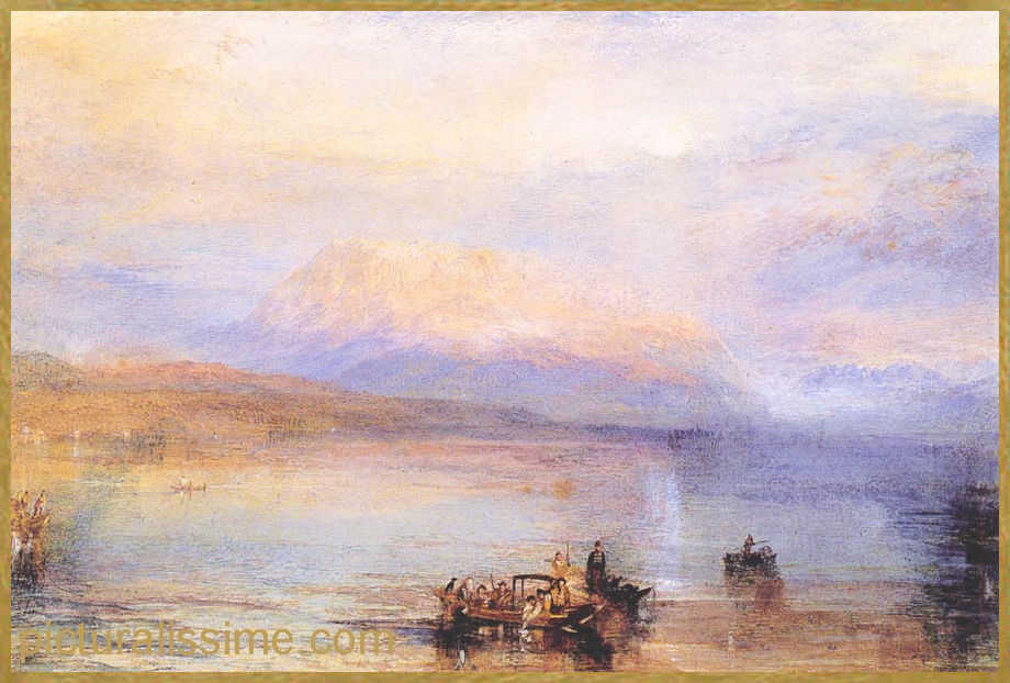 Copie Reproduction Turner le Righi rose