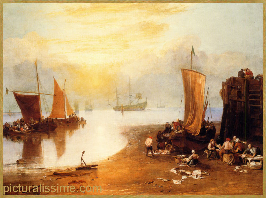 Copie Reproduction Turner Soleil au travers de la Brume