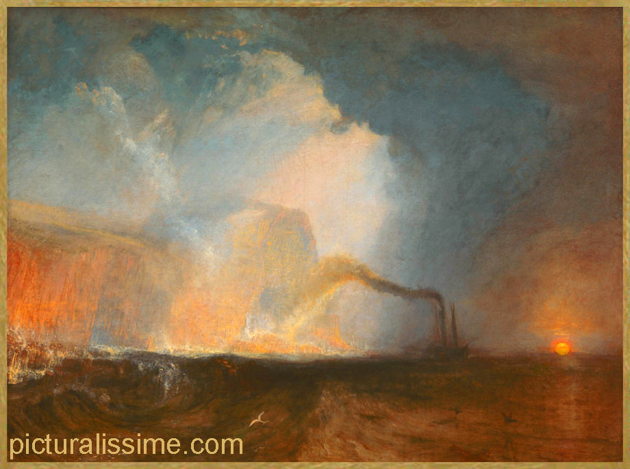 Copie Reproduction Turner Staffa la Grotte de Fingal