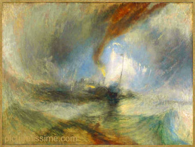 Turner Tempête de neige Bateau  vapeur