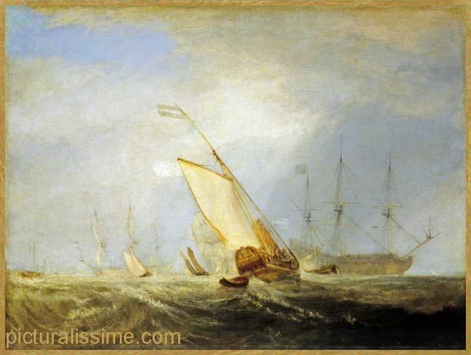 Copie Reproduction Turner Van Tromp de retour de bataille