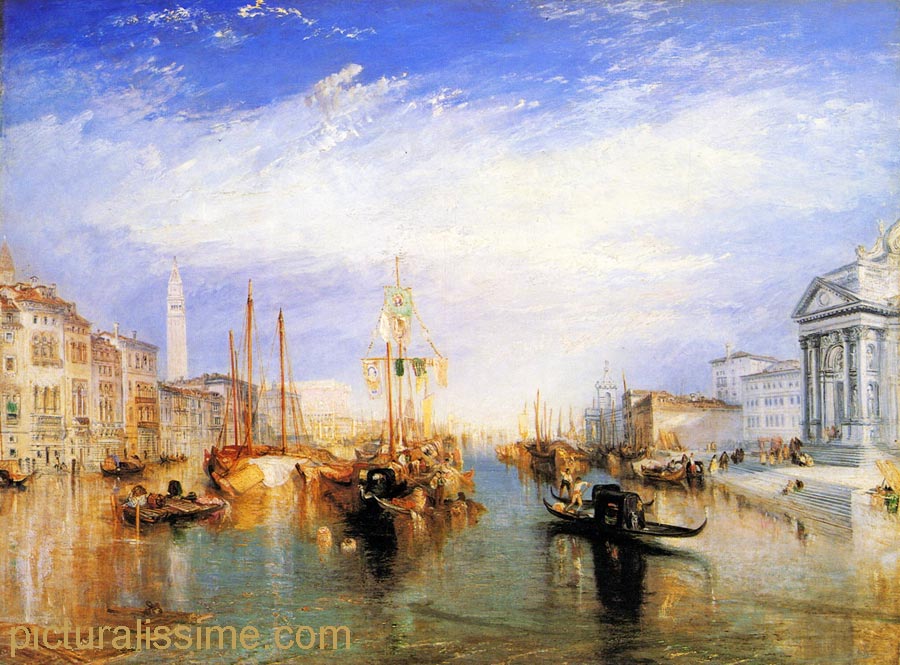 Copie Reproduction Turner Le grand Canal à Venise