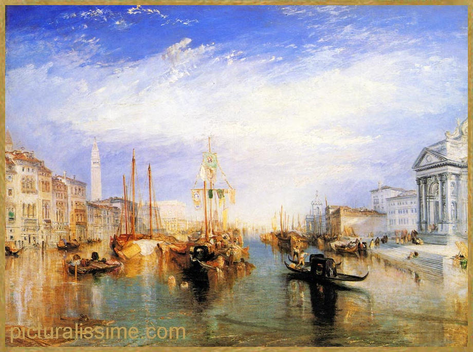Copie Reproduction Turner Le grand Canal etagrave; Venise