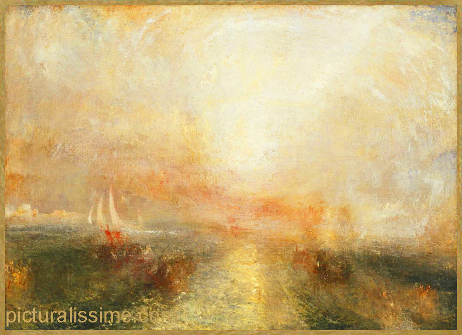 Copie Reproduction Turner Yacht s'approchant de la côte