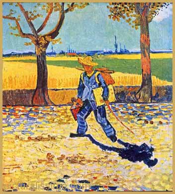 Van Gogh L'Artiste sur le chemin du travail