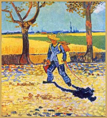 Van Gogh L'Artiste sur le chemin du travail