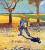 Van Gogh L'Artiste sur le chemin du travail