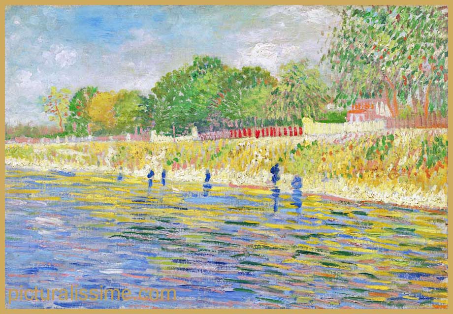 Copie Reproduction Van Gogh Bords de Seine
