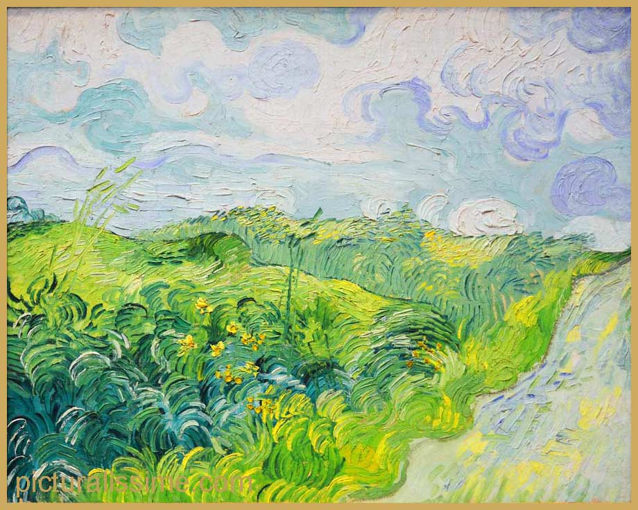 Copie Reproduction Van Gogh Champ de blé vert