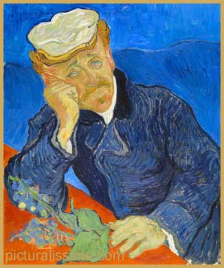 Van Gogh Portrait du docteur Gachet avec branche de digital Orsay