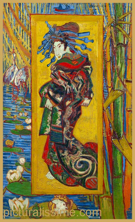 Copie Reproduction Van Gogh Japonaiserie Oiran