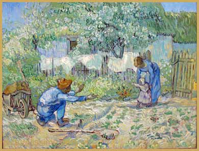 Van Gogh les Premiers pas, d'après Millet