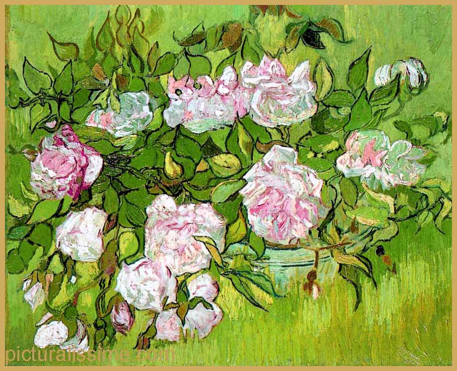 Copie Reproduction Van Gogh Les Roses