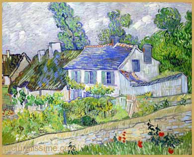 Van gogh Maisons à Auvers sur Oise