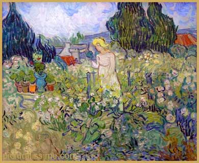 Van Gogh Marguerite Gachet dans le jardin