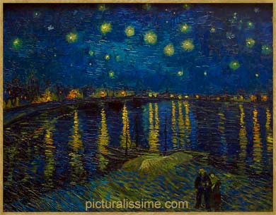 Van Gogh Nuit étoiée sur le Rhone