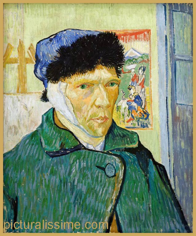 Copie Reproduction Van Gogh Autoportrait à l'oreille bandée