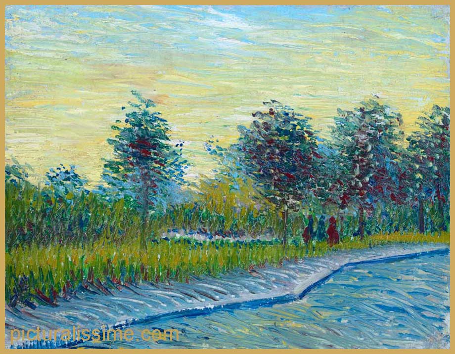 Copie Reproduction Van Gogh Vue du parc Voyer d'Argenson à Asnières