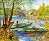 Van Gogh la Pêche au printemps au pont de Clichy