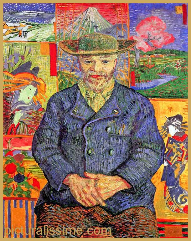 Copie Reproduction Van Gogh Portrait du Père Tanguy