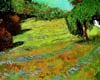 Van Gogh Prairie avec Saule pleureur