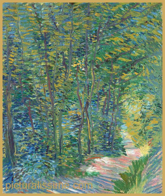 Copie Reproduction Van Gogh Sentier de bois
