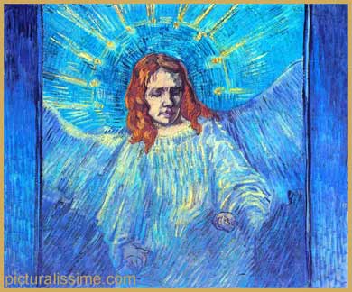 Van Gogh Tête d'ange d'après Millet