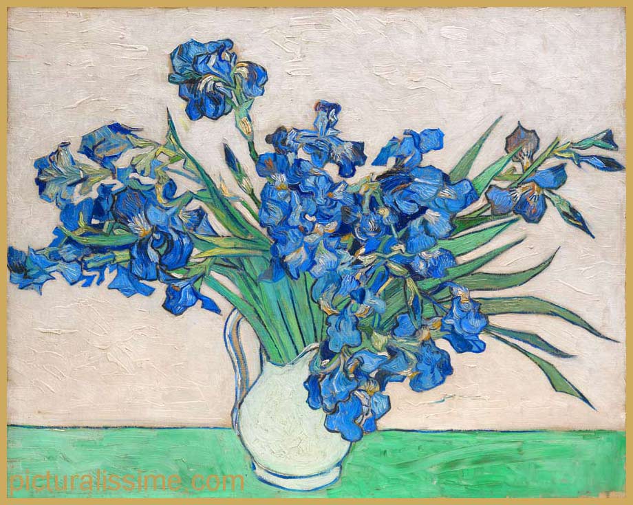 Copie Reproduction Van Gogh Vase avec Iris